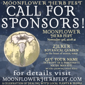 Moonflower Herb Fest Sponsorship Austin Texas